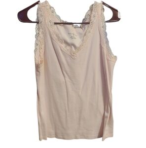 Karen Scott Soft Pink Camisole with Lace Detail
